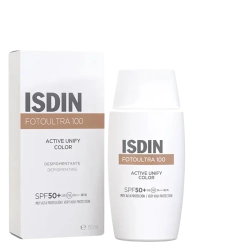 Bloqueador Solar Aclarante y Unificador de Tono Active Unify Fusion Fluid SPF50+ 50 ml - Isdin